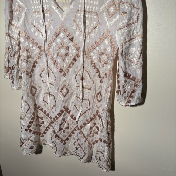 Cupcake International Golden Embellished Patterned Tunic Top - Picture 7 of 9